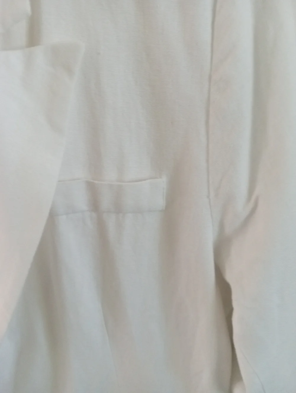 HALSTON Linen Blend White Double Breasted Blazer | S - Picture 5 of 9